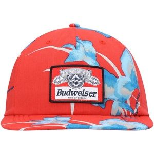 NWT Billabong X Budweiser Vacay Snapback Hat - Red
